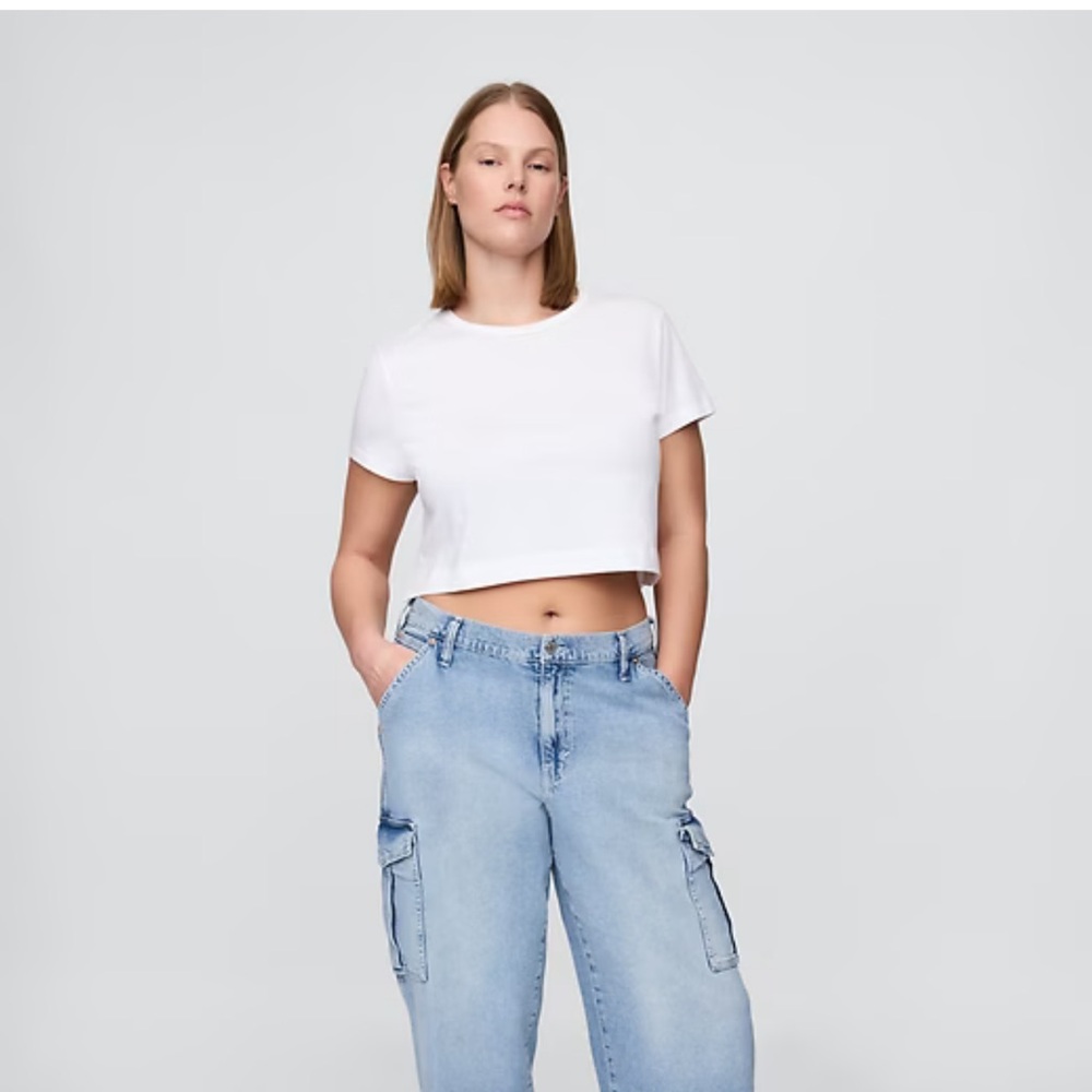Blue Denim Cargo Jeans - Picture 3 of 5